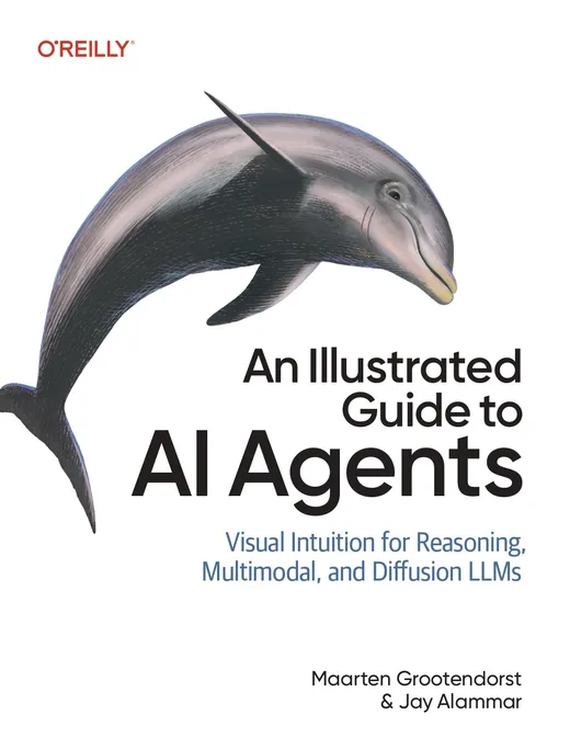 Cover of An Illustrated Guide to AI Agents, showing a leaping dolphin